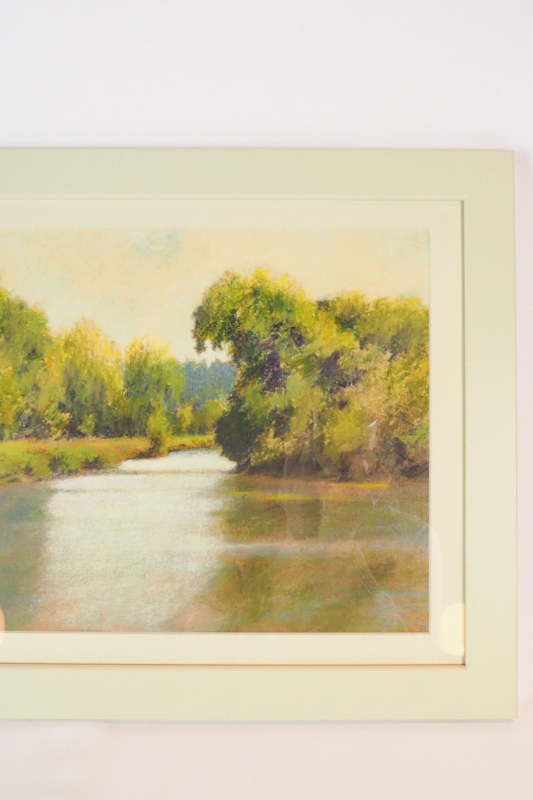 Framed Lake Landscape