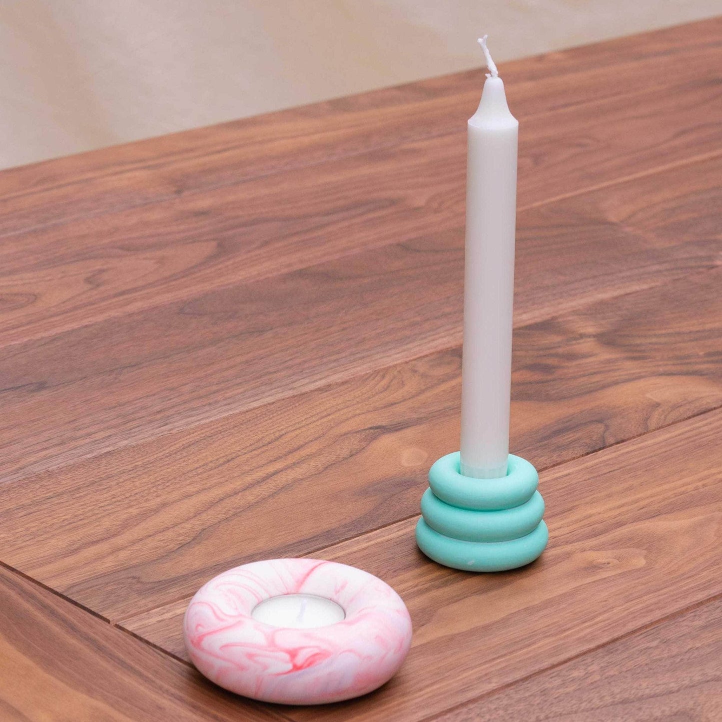 Tangerine Triple O Candleholder