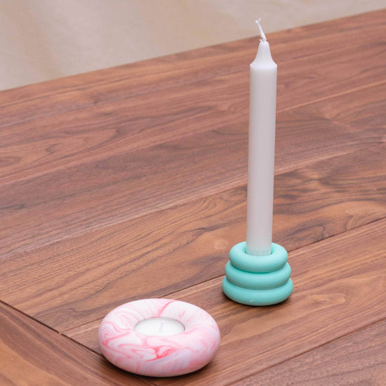Tangerine Triple O Candleholder