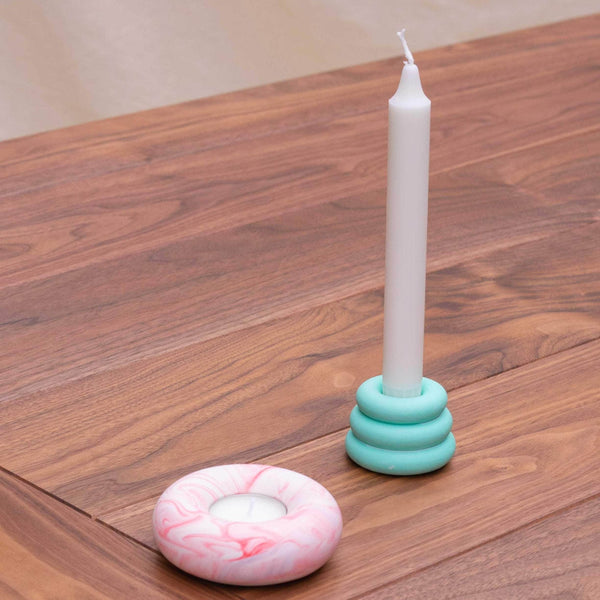 Tangerine Triple O Candleholder