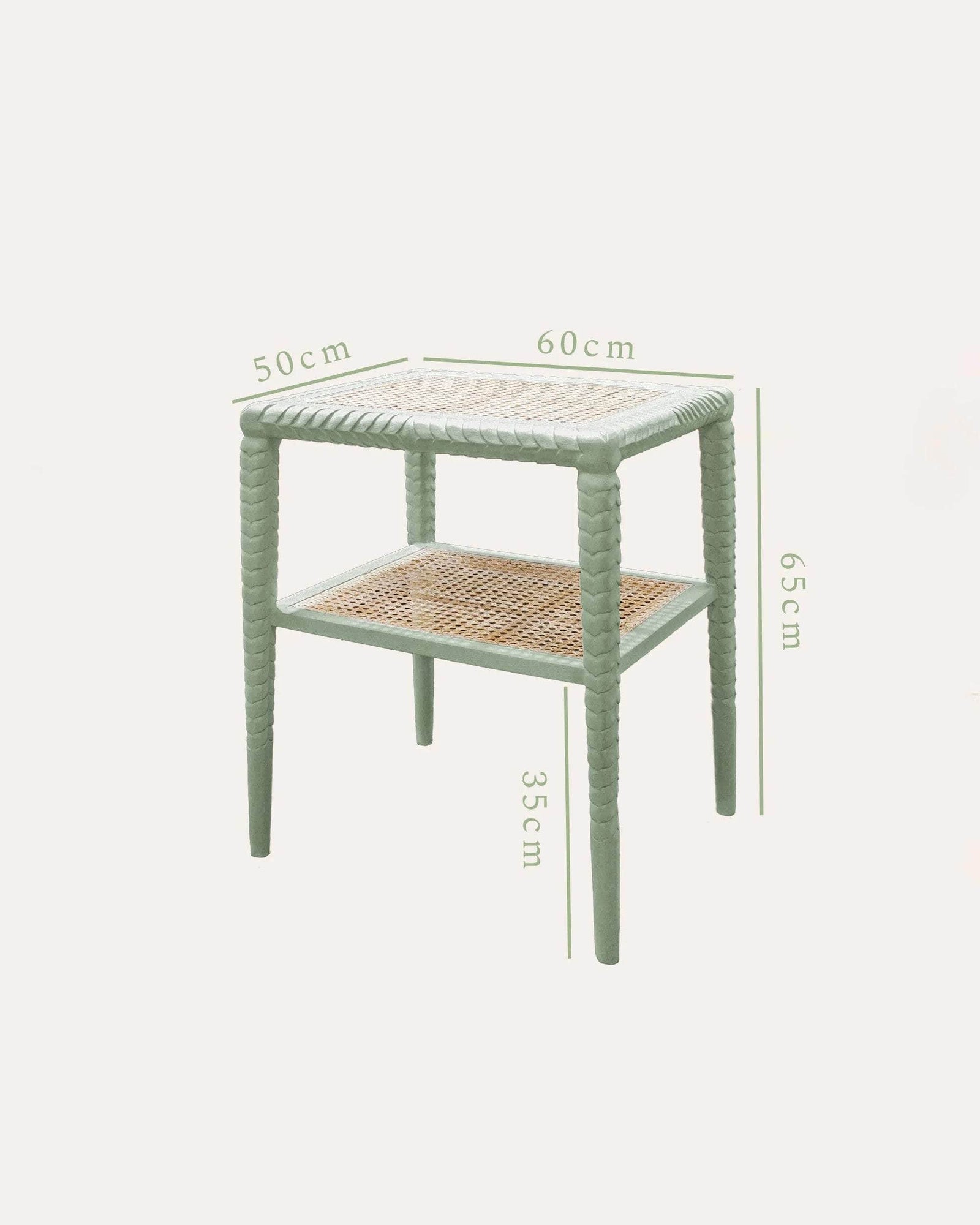 Pavilion Wooden Side Table - Green
