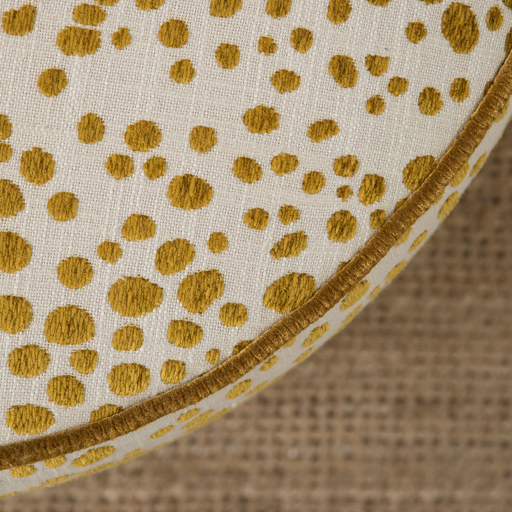 Colunga Cruella Ochre Pouf