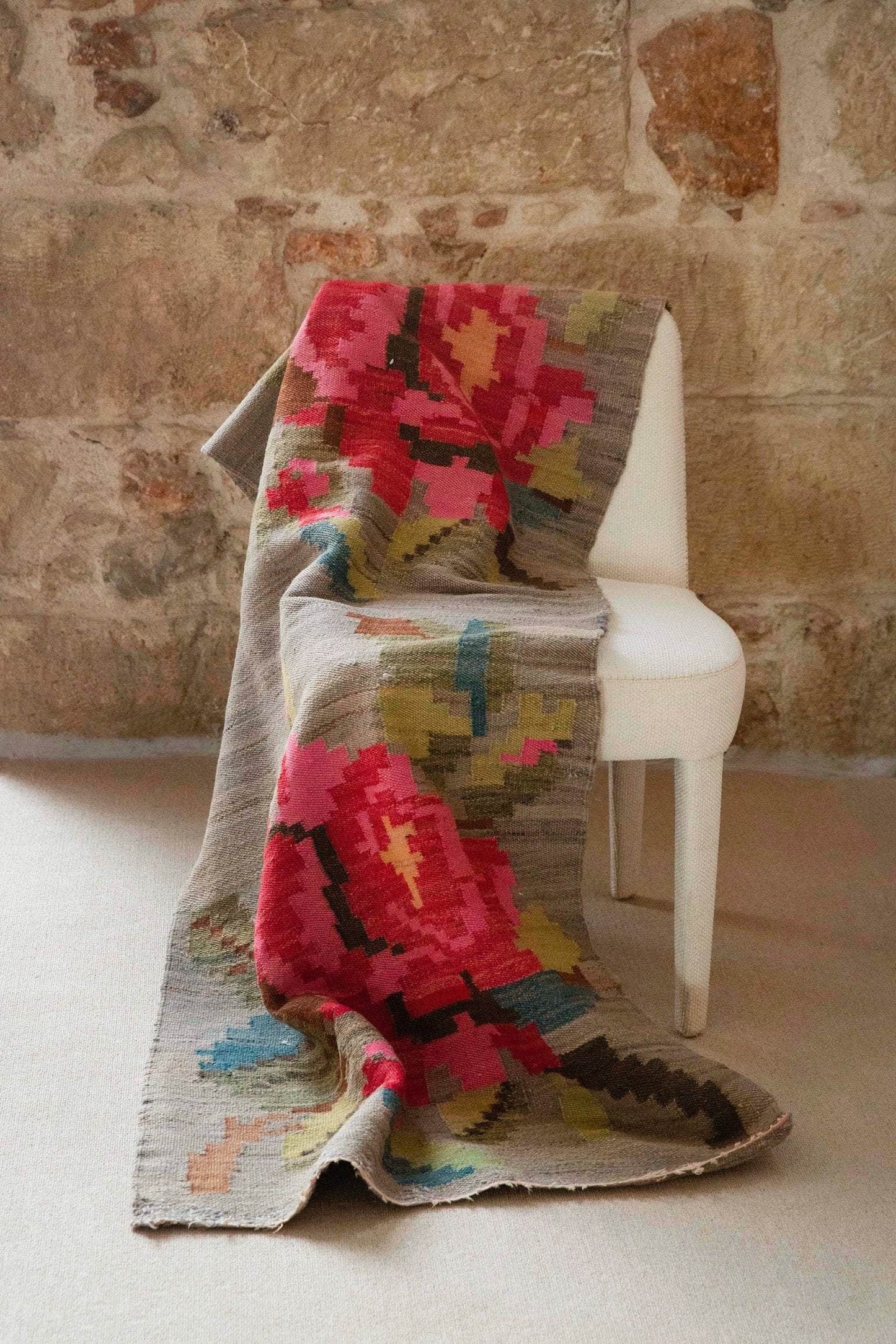 The Ioannina Rose Runner Vintage Carpet