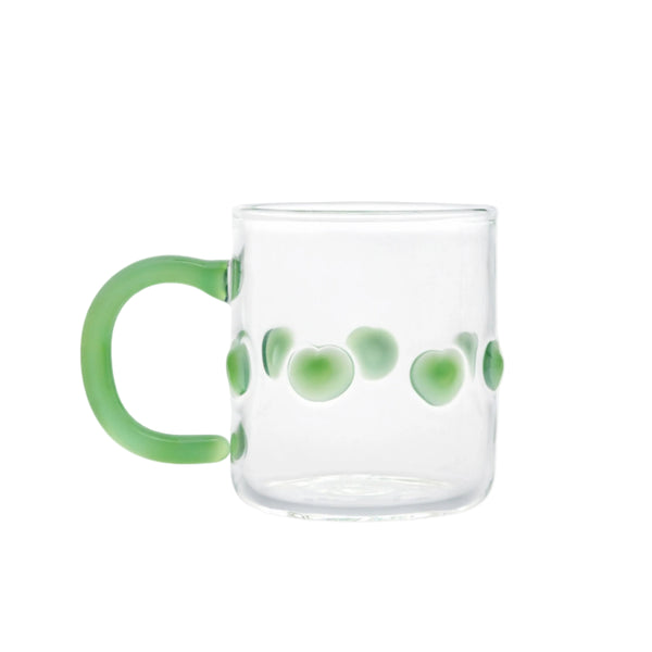4oz Handblown Glass Espresso Cup - Green