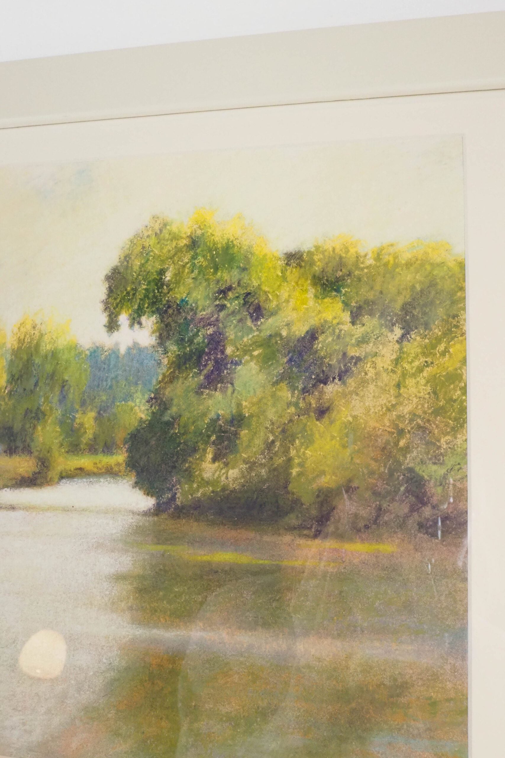Framed Lake Landscape