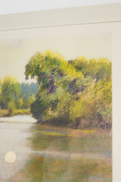 Framed Lake Landscape