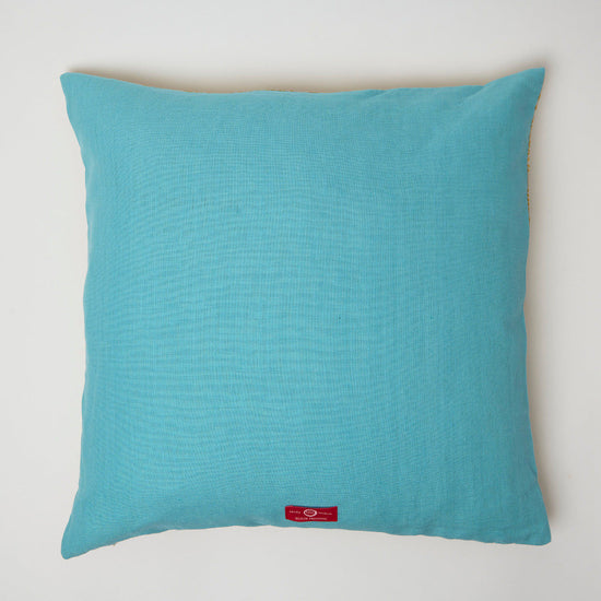Cushion Lani Turmeric Isabella Sky Blue