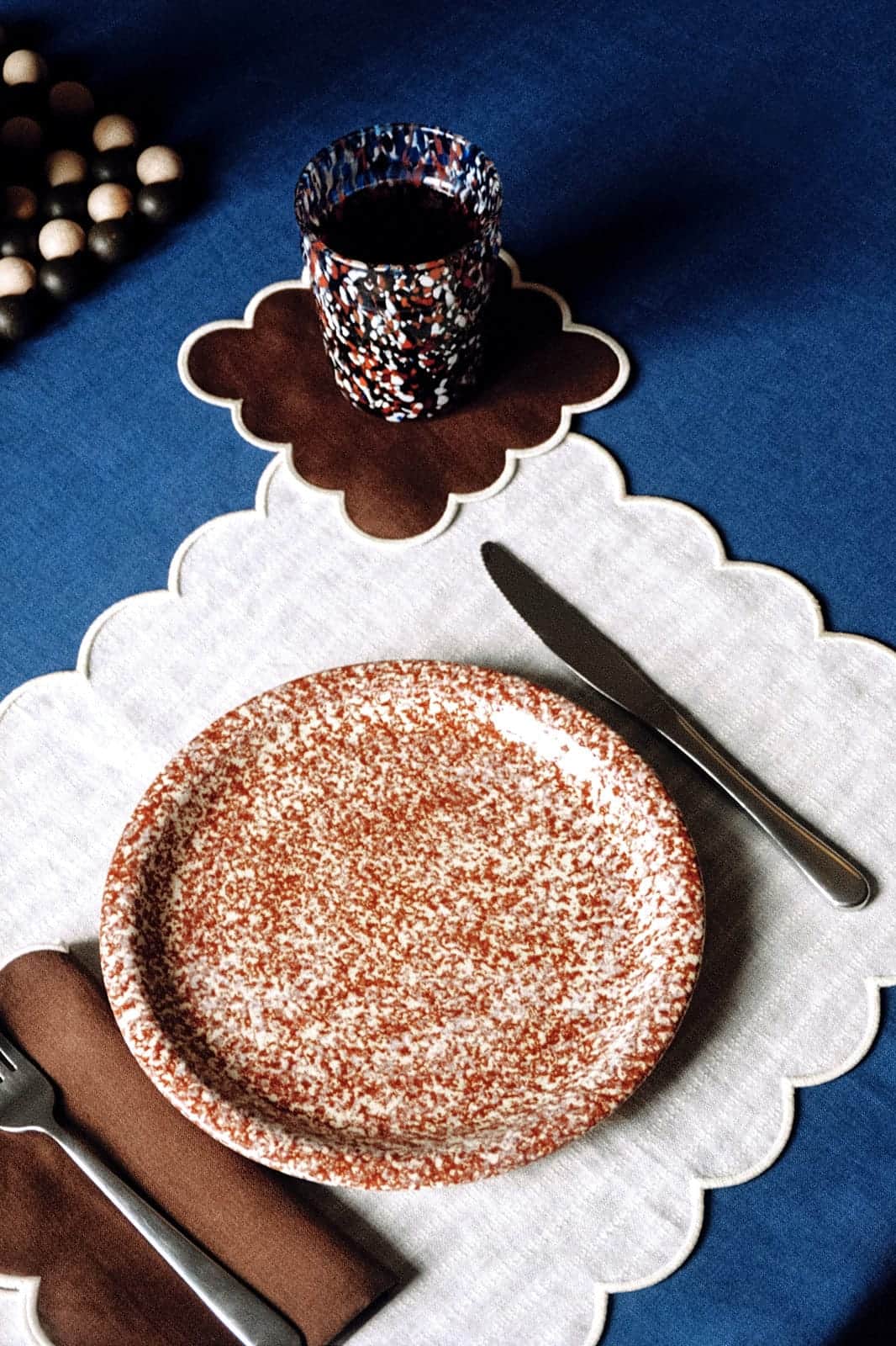 Zero-Waste Scalloped Linen Placemats Off-white - Set of 2