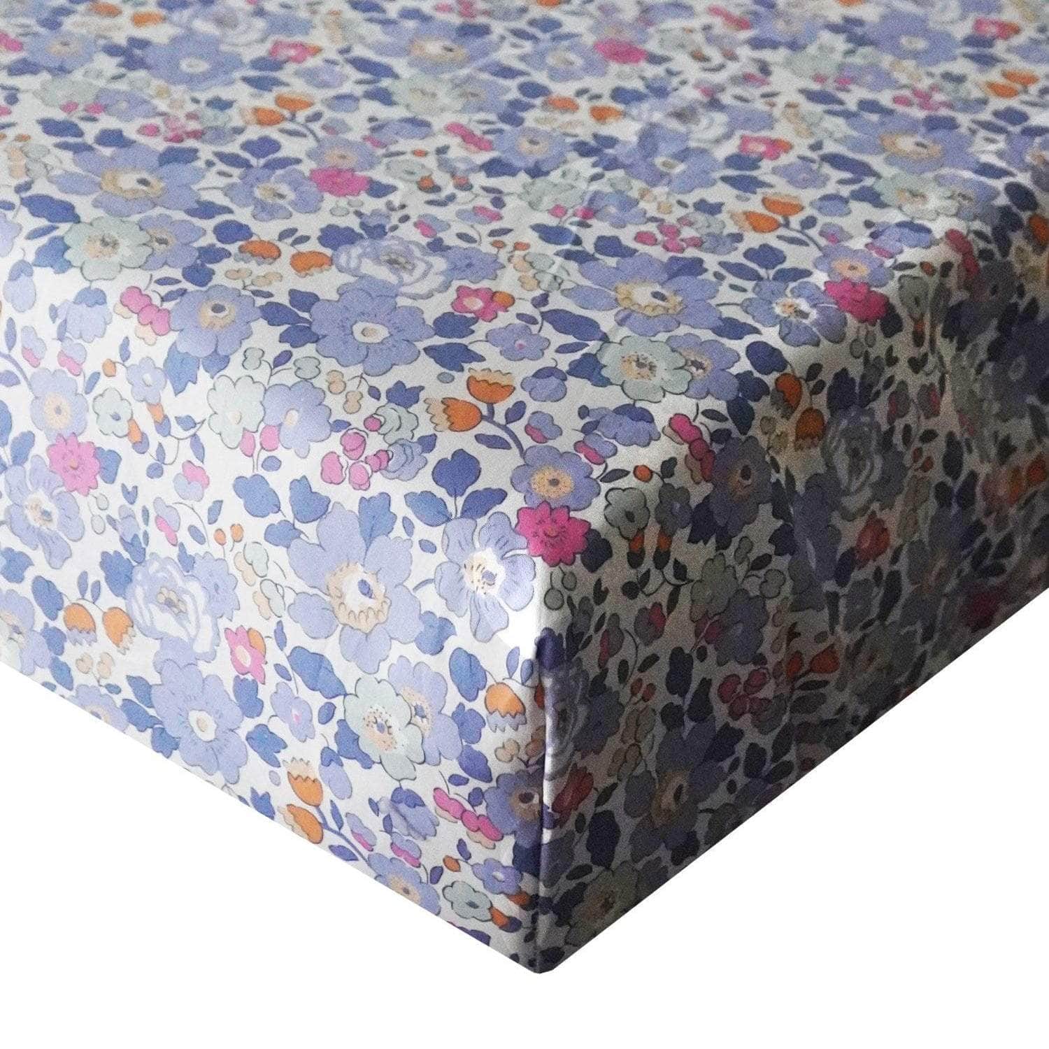 Fitted Sheet Made With Liberty Fabric Betsy Lavender Blue