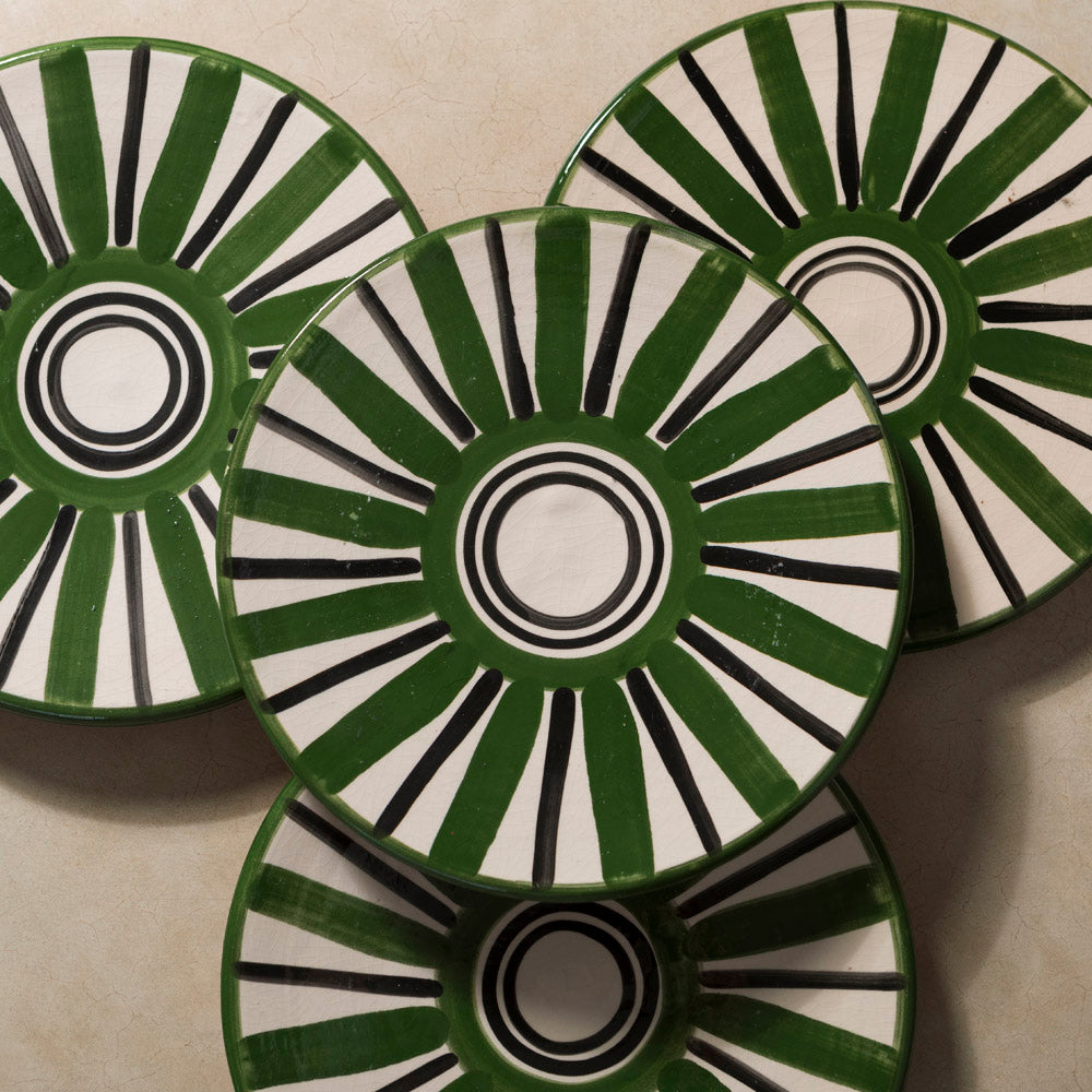 Green Safi Dessert Plate