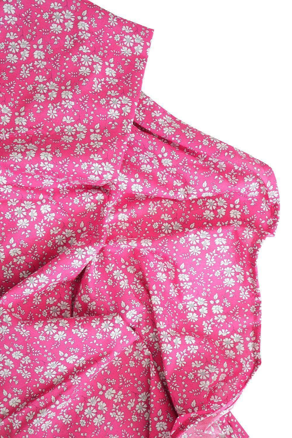 Flat Top Sheet Made With Liberty Fabric Capel Fuchsia