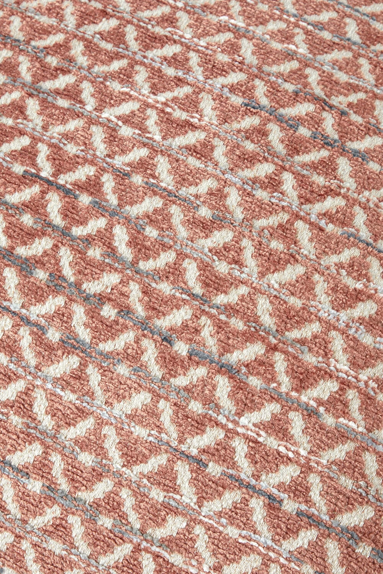 Jacquard Cushion Cover - Terracotta