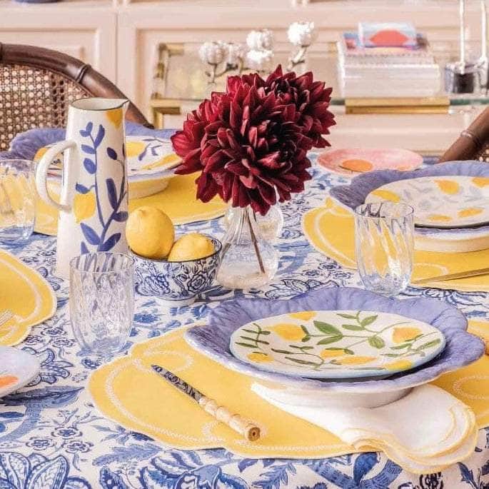 From Jaipur with Love Blue and White Tablecloth