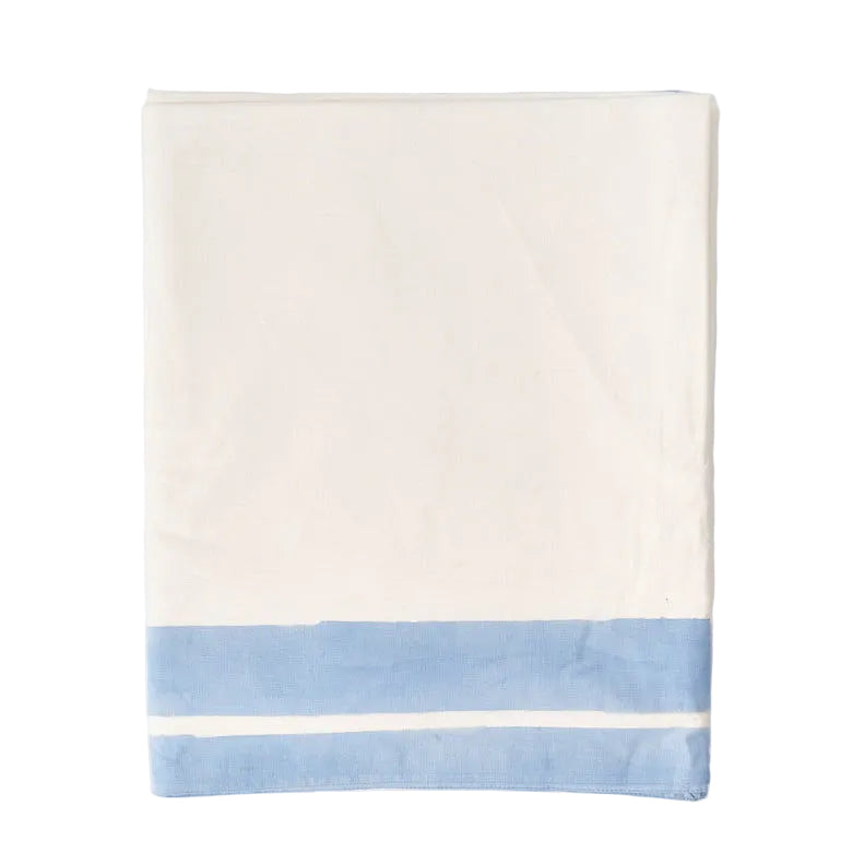 Provence Blue Edged Tablecloth