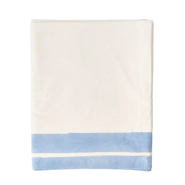 Provence Blue Edged Tablecloth