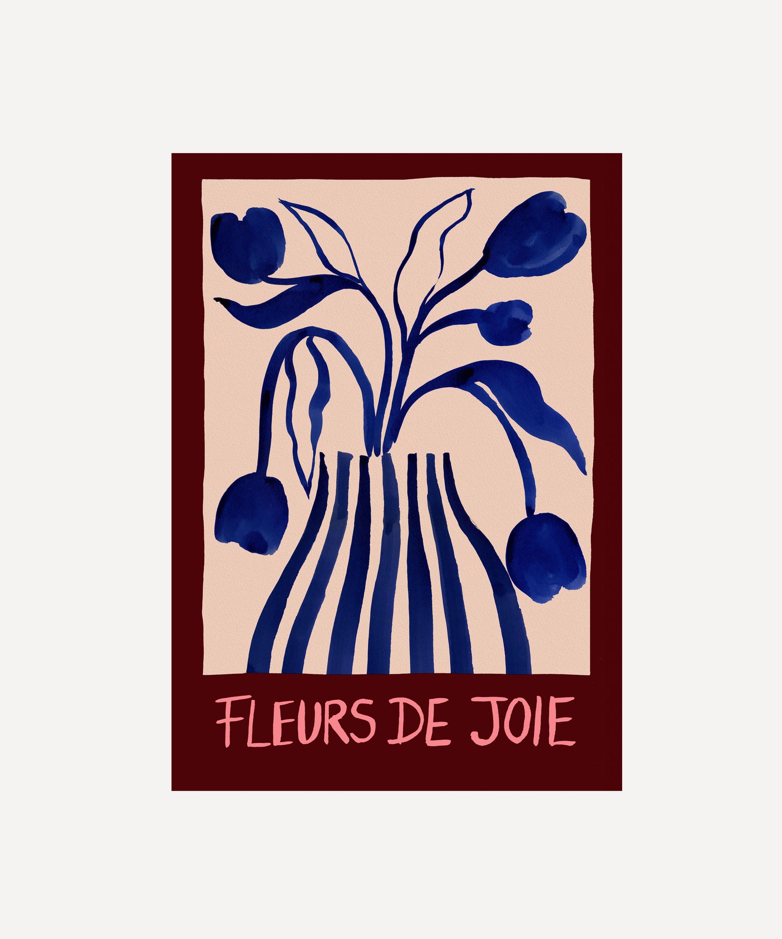Fleurs de Joie (Flowers of Joy)- French Floral Art Print
