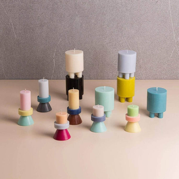 Stack Candle Prop - Mint