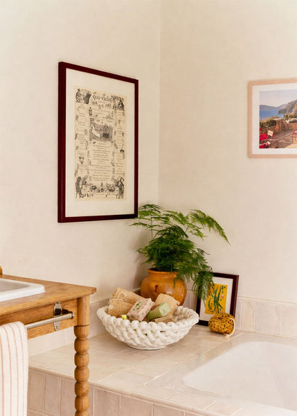 Burgundy Wood Picture Frame