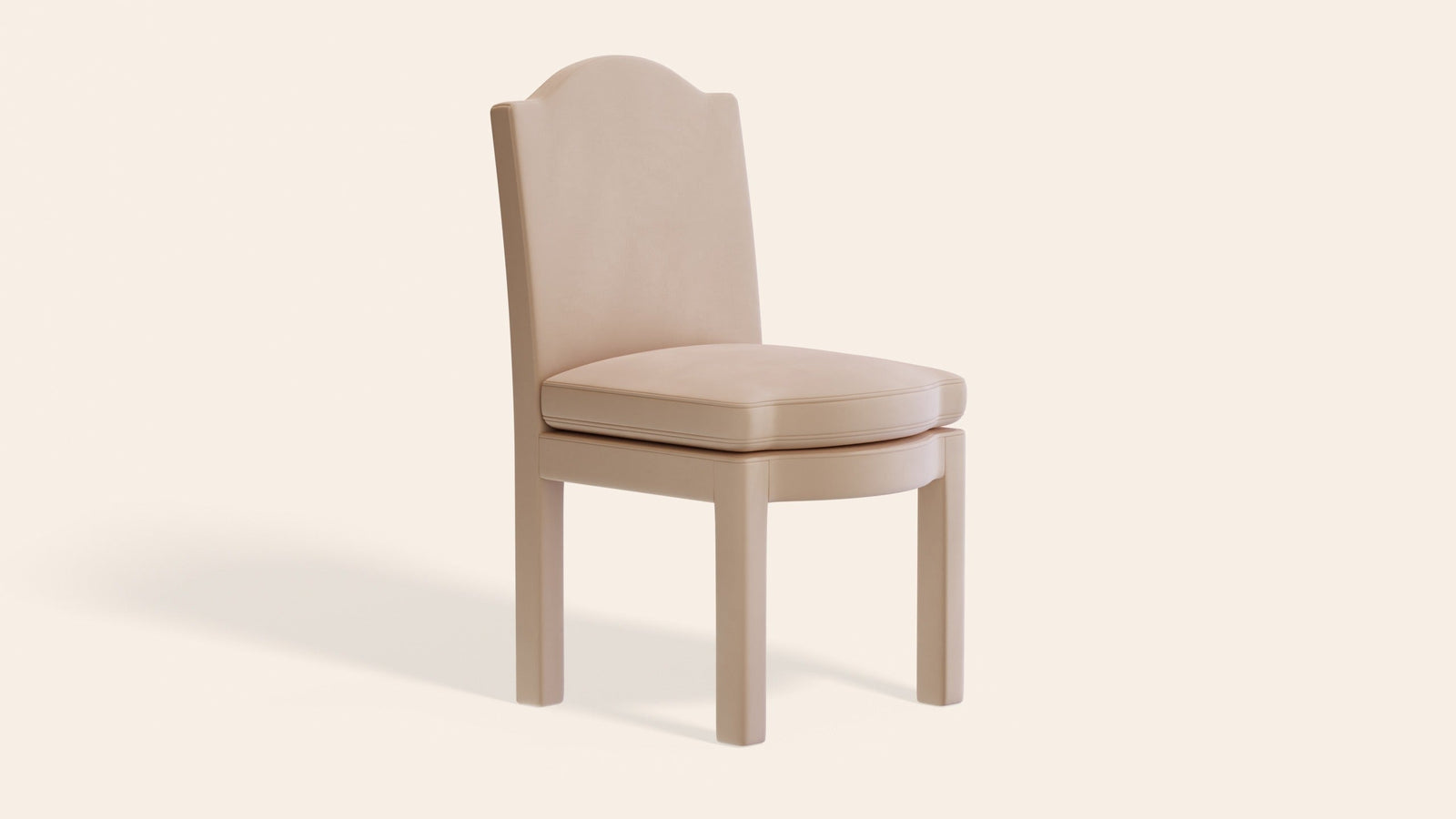 Pair of Leo Dining Chairs, Rose Linen-