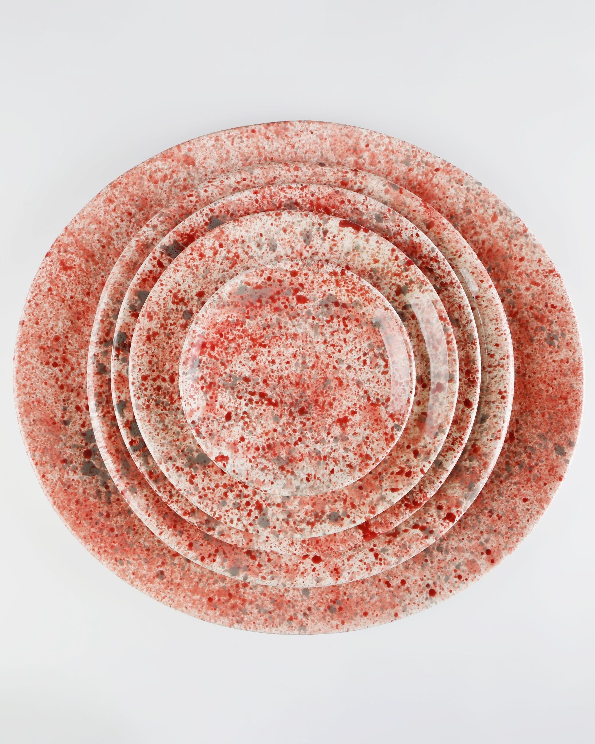 Hibiscus Splatter Plate-