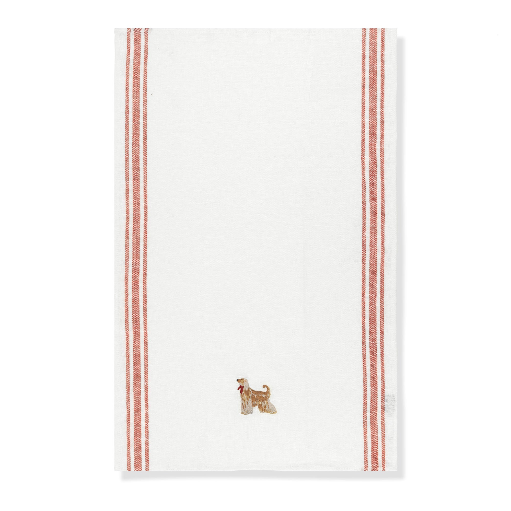 Kitchen Towel with Afghan Hound Embroidery