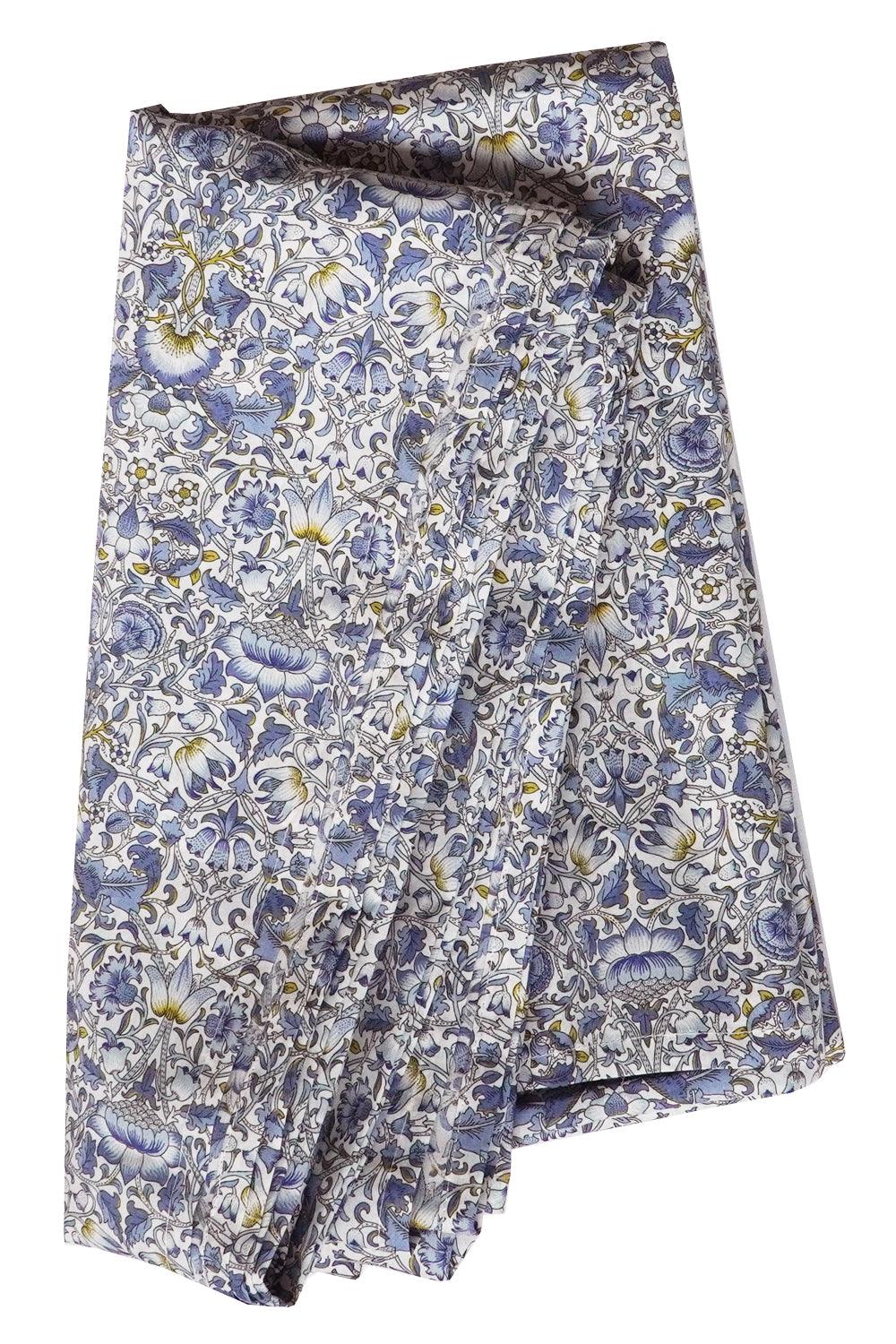 Flat Top Sheet Made With Liberty Fabric Lodden China Blue