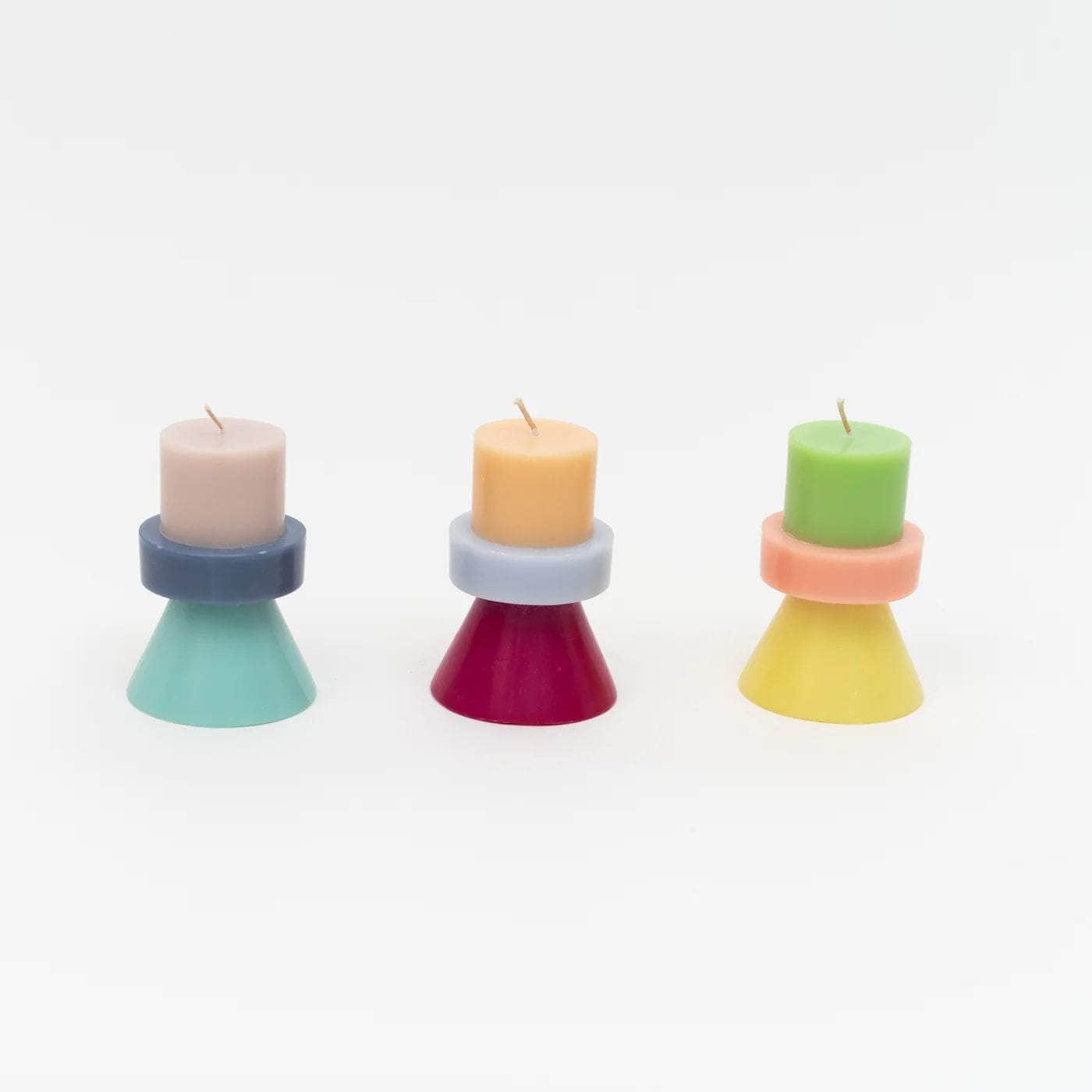 Stack Candle Mini - Nude / Powder Blue / Celeste