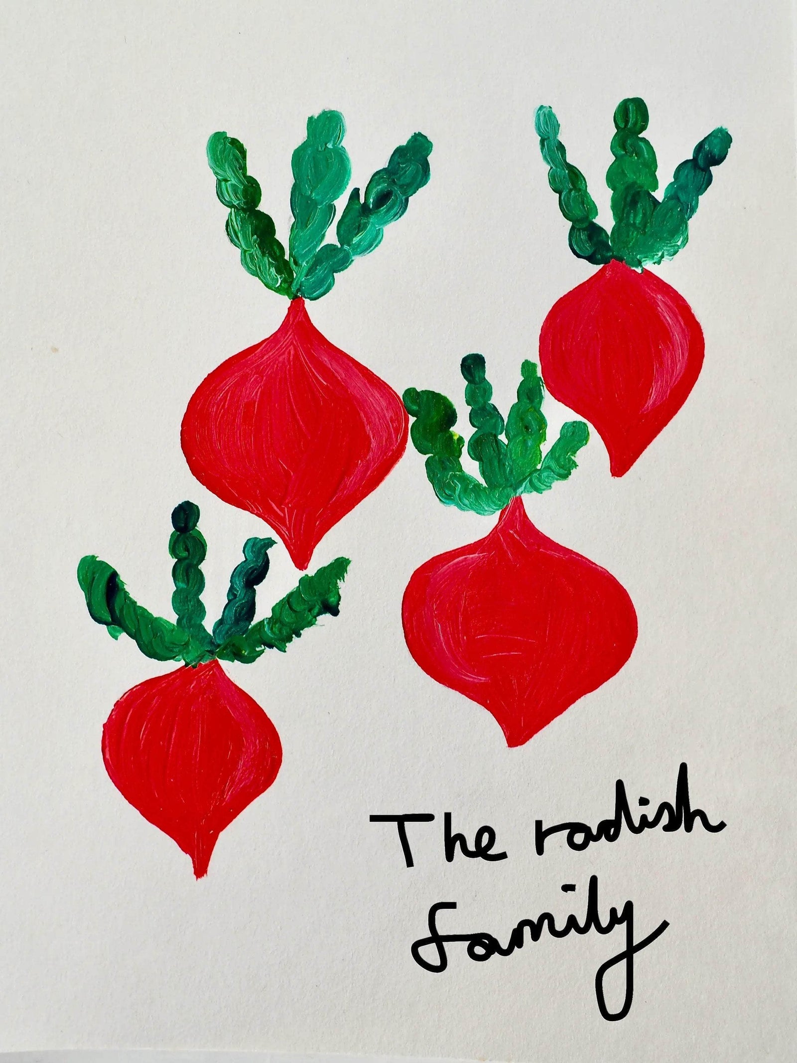 Giclee Print The Radish Family