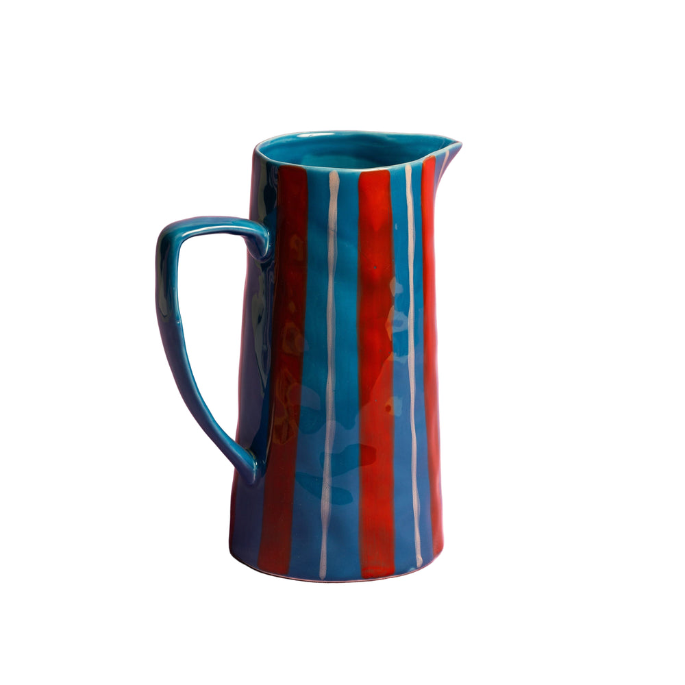 Light Blue/ Red Jug