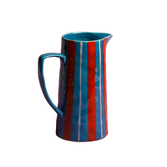Light Blue/ Red Jug