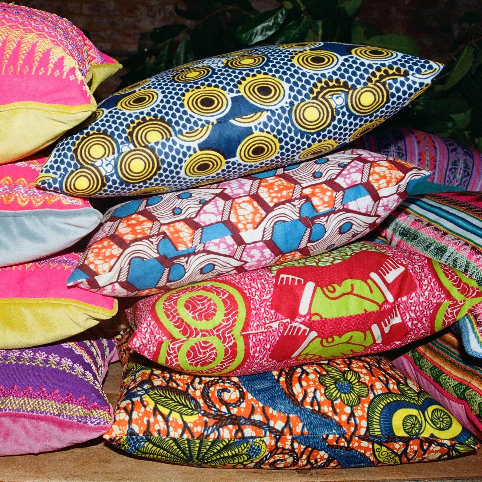 Ankara Circles Cushion