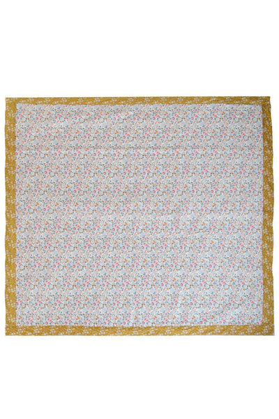 Picnic Blanket Made With Liberty Fabric Betsy Grey & Capel Mustard