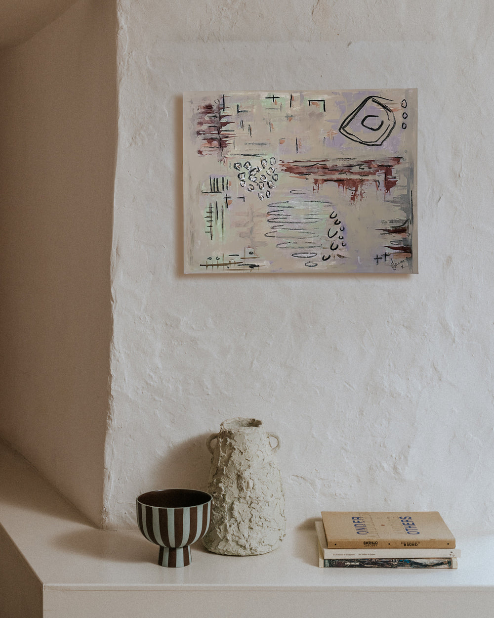 Marshmallow Skies Painting