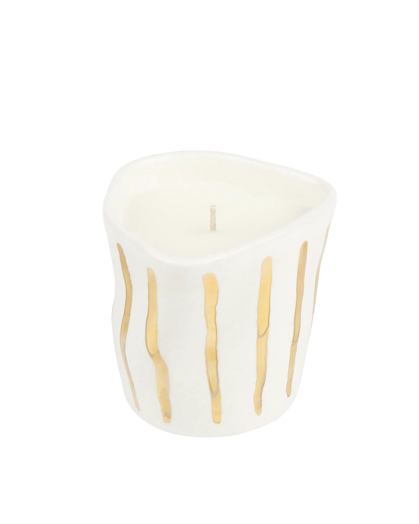 Gold Stripes Candle