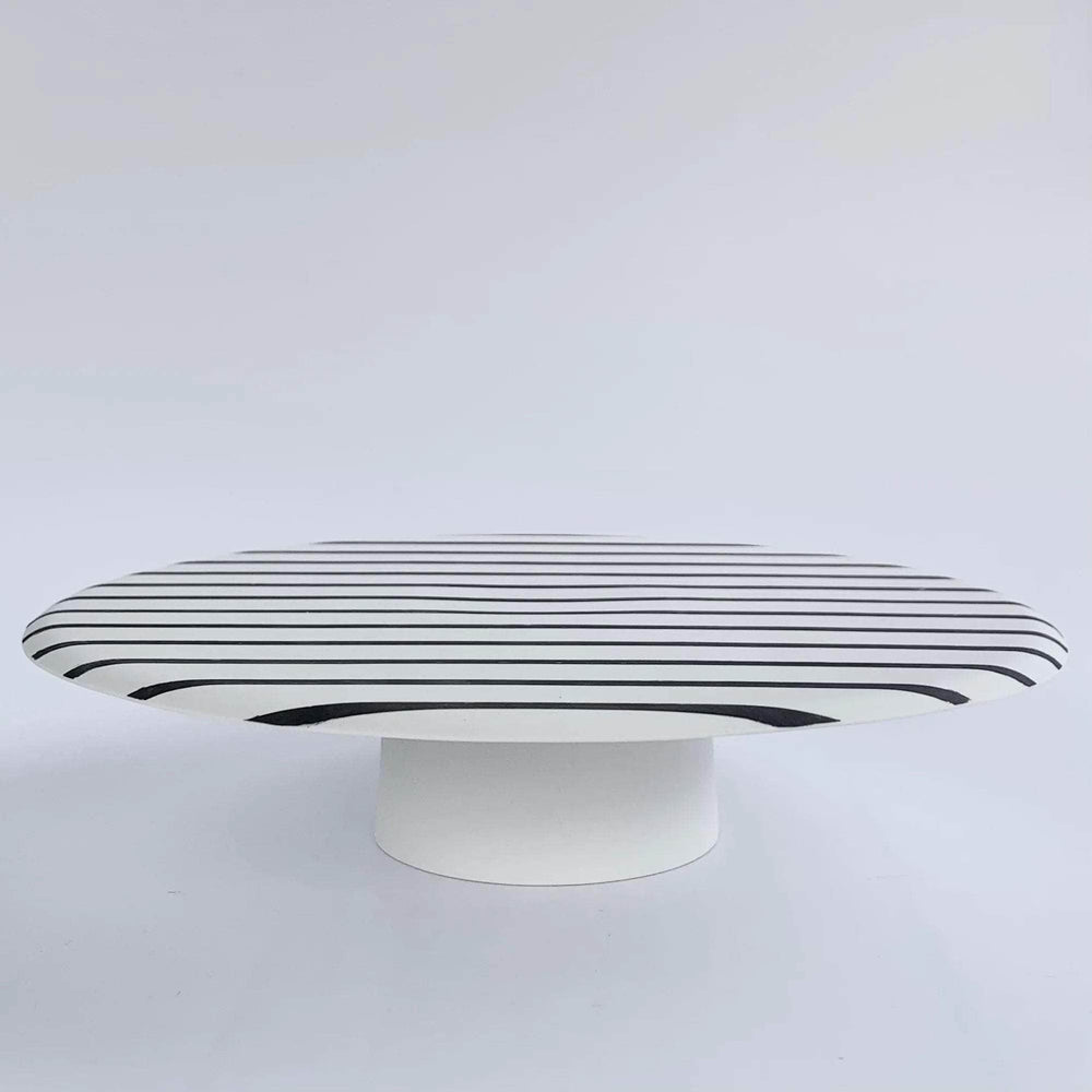 Striped Cake Stand