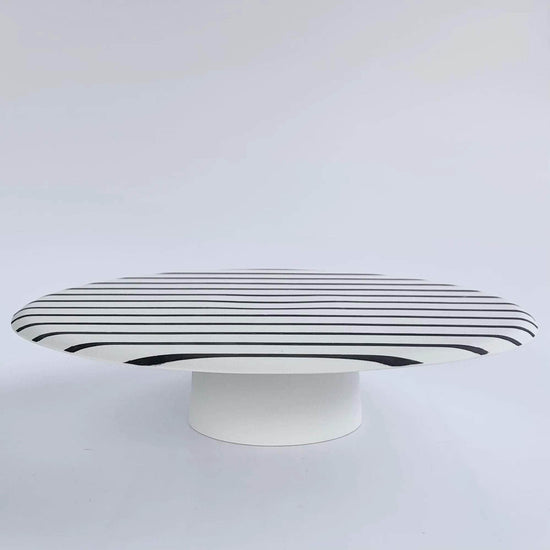 Striped Cake Stand