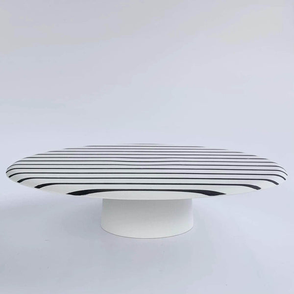 Striped Cake Stand
