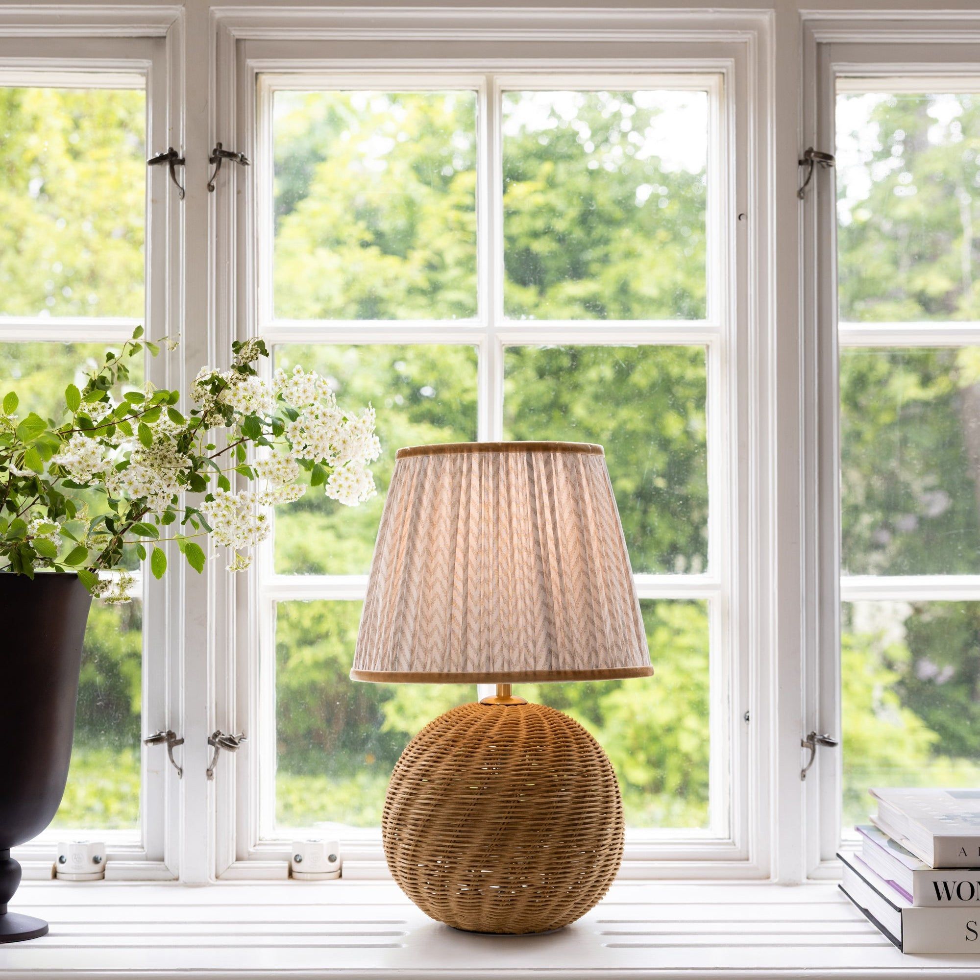 Lampshade Sand Herringbone Large