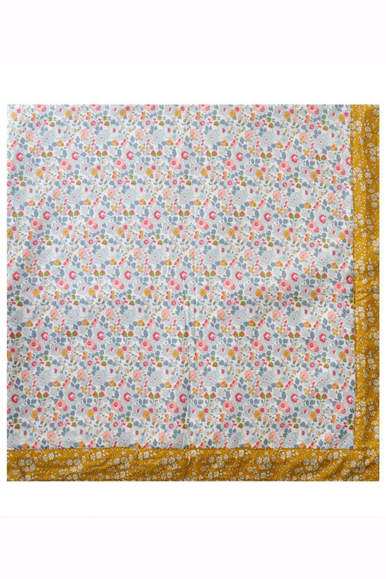 Picnic Blanket Made With Liberty Fabric Betsy Grey & Capel Mustard