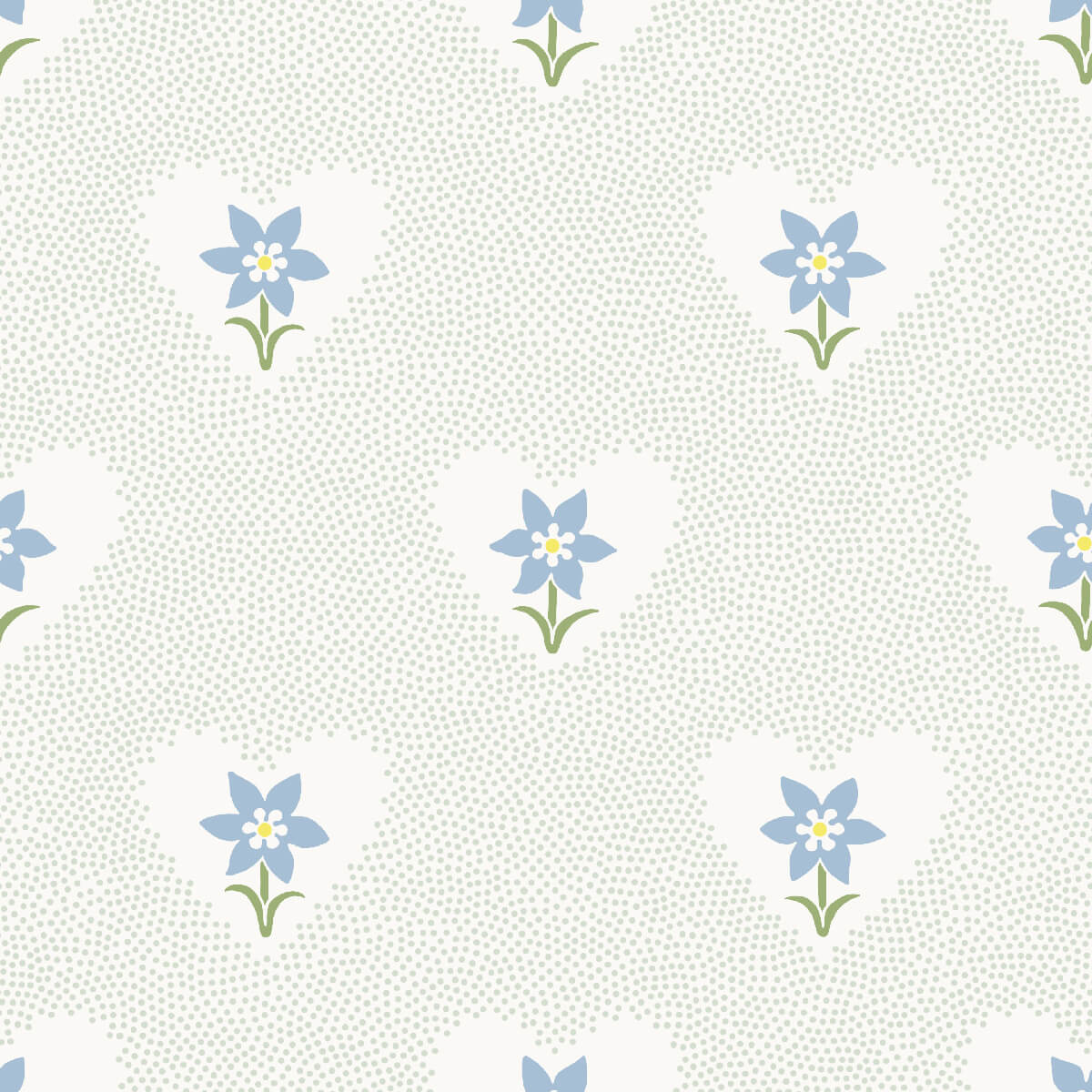 Daffodil Hearts Wallpaper - Celadon