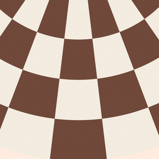 Bark Brown Checkered Cone Shade