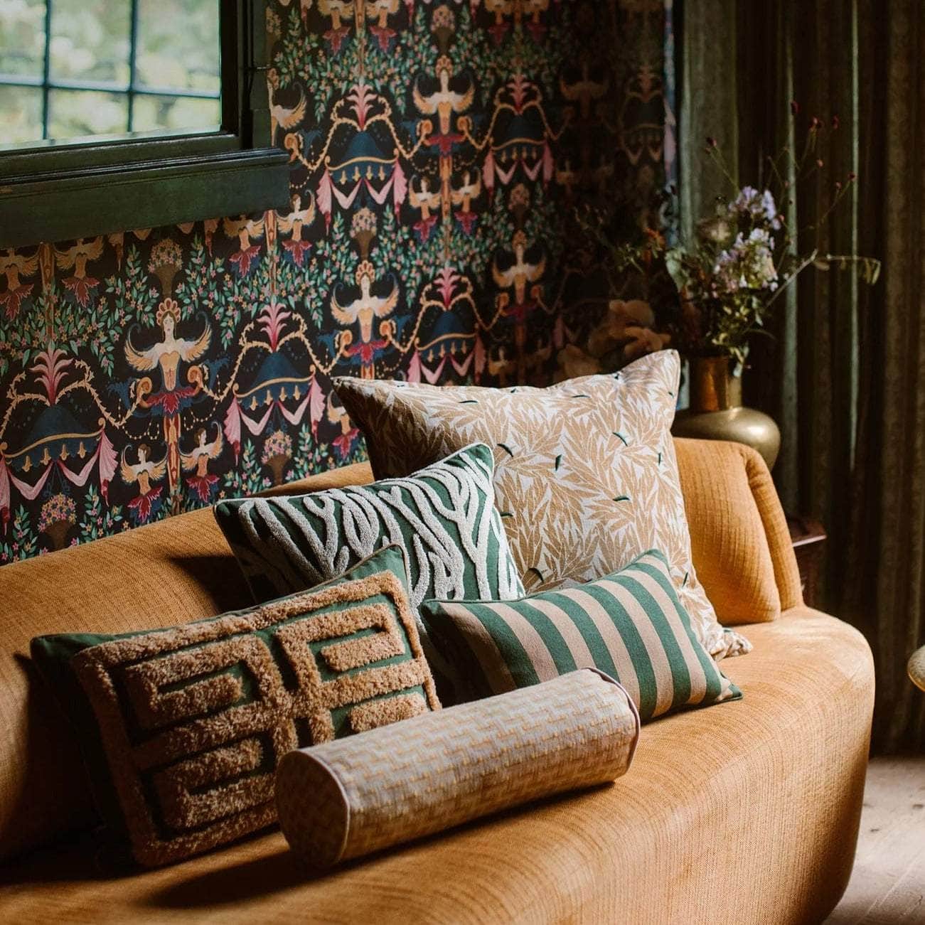Cushion Cleo Moss & Sand