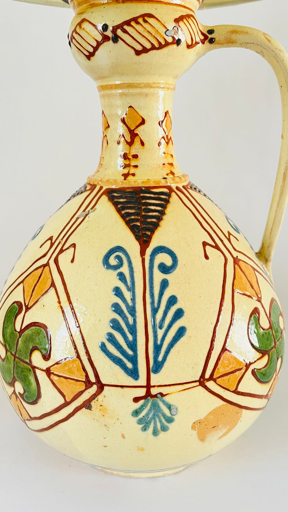 Antique Mexican Jug Lamp