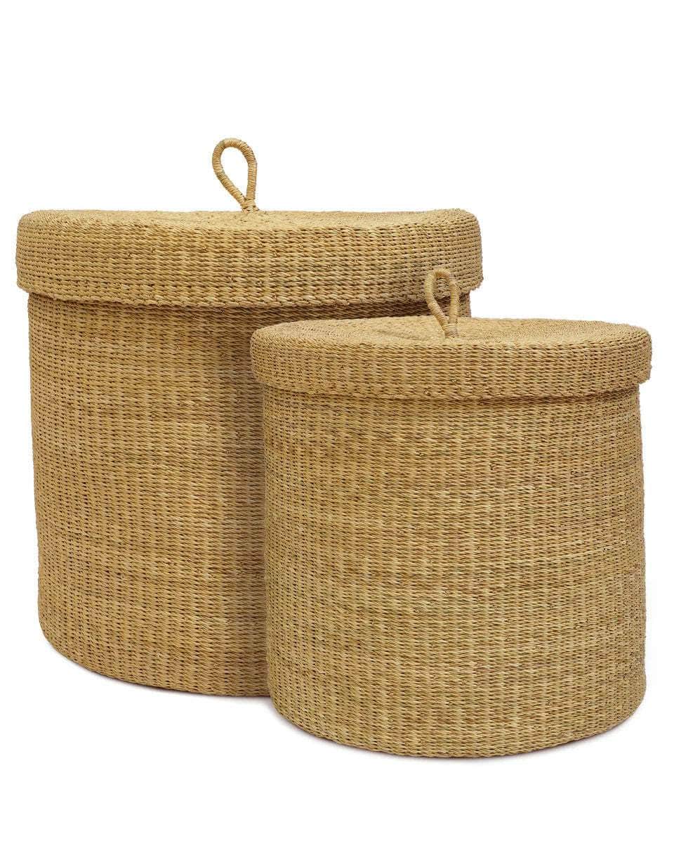 FALU: Plain Lidded Laundry Basket