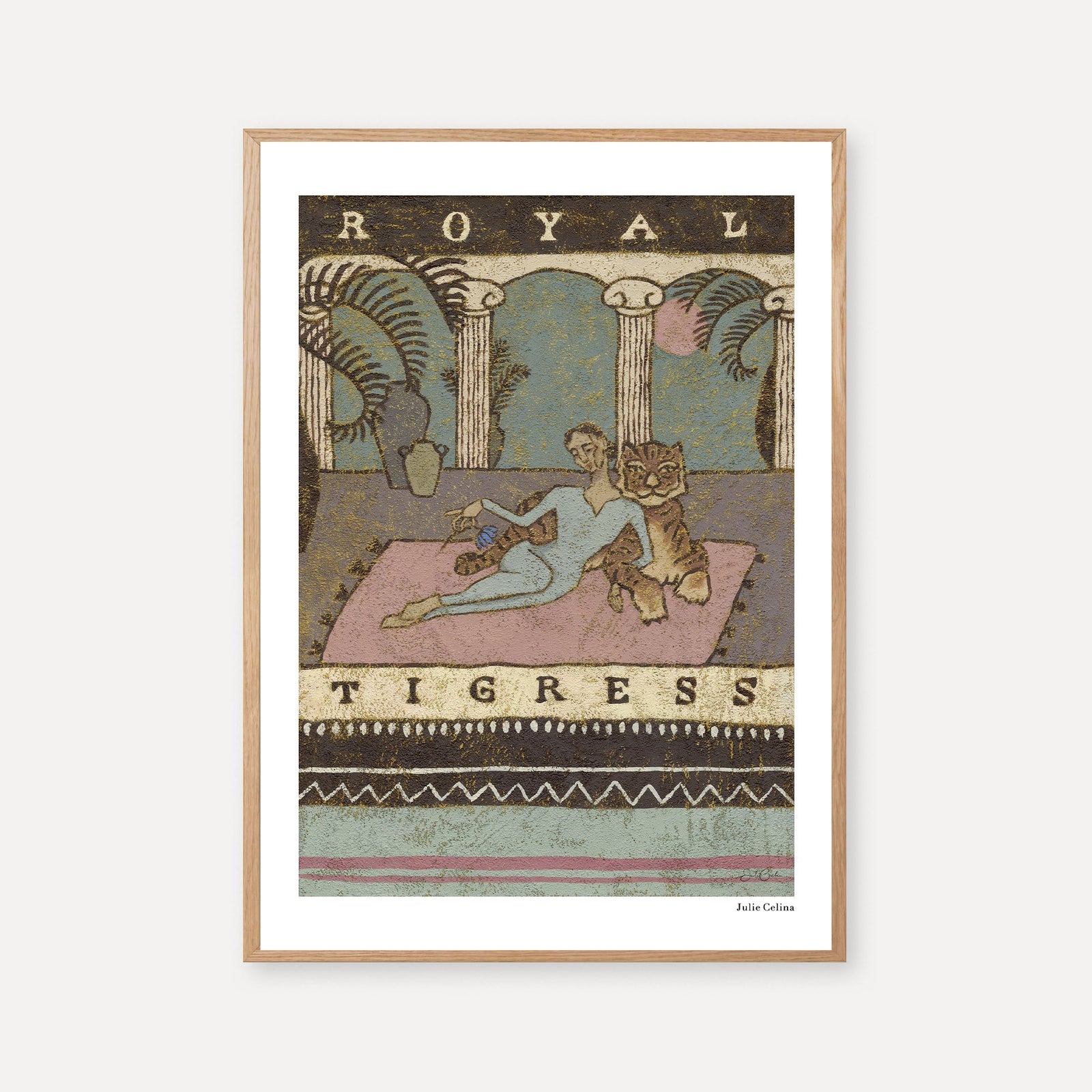 Royal Tigress - Bohemian Art Print