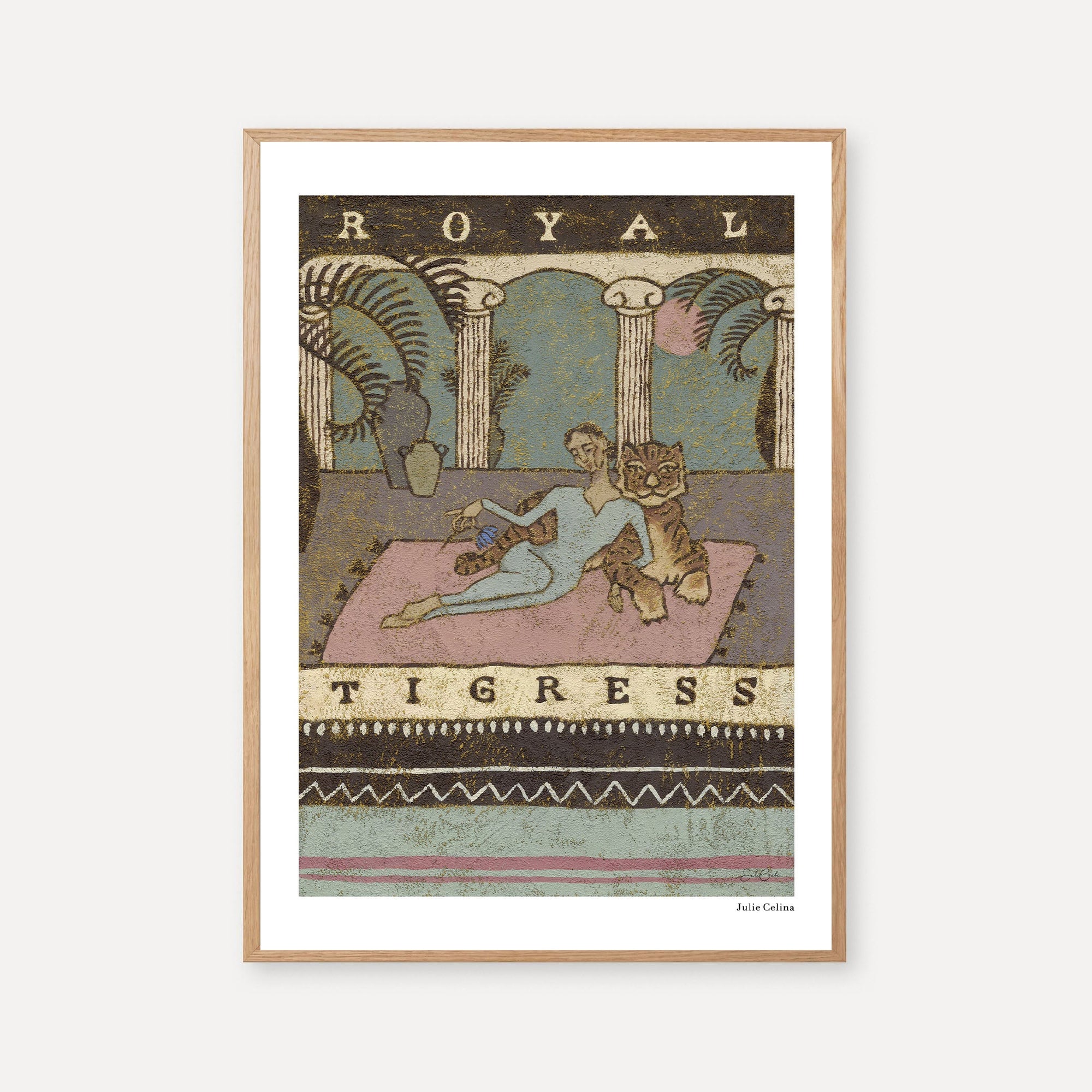 Royal Tigress - Bohemian Art Print