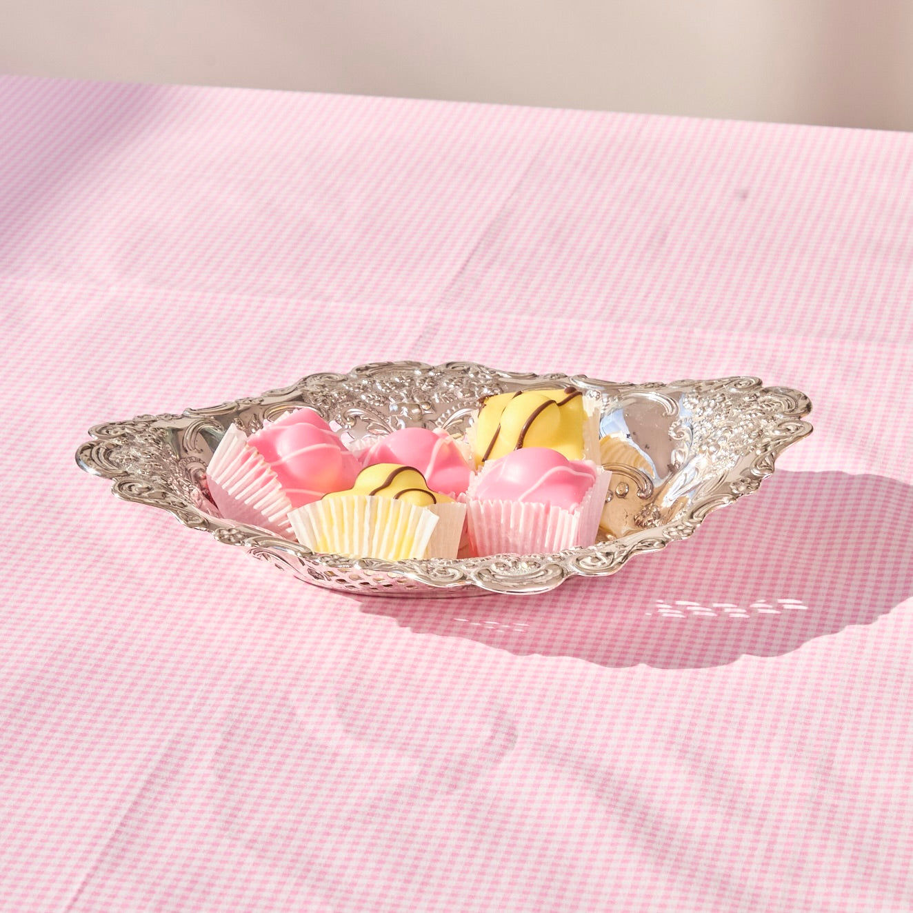 Silver Lattice Bonbon Dish