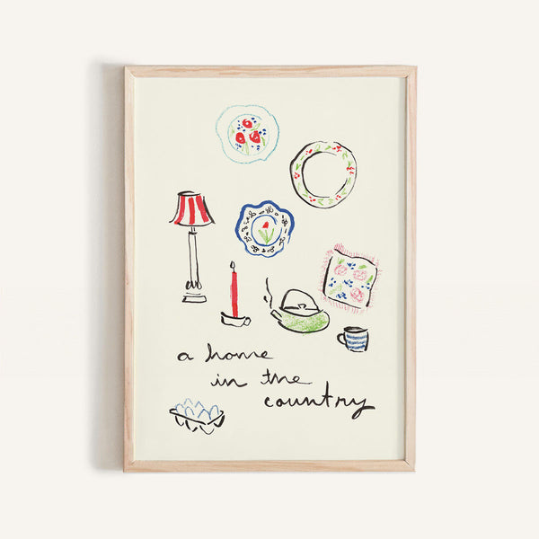 “A Home in the Country” Mini Art Print