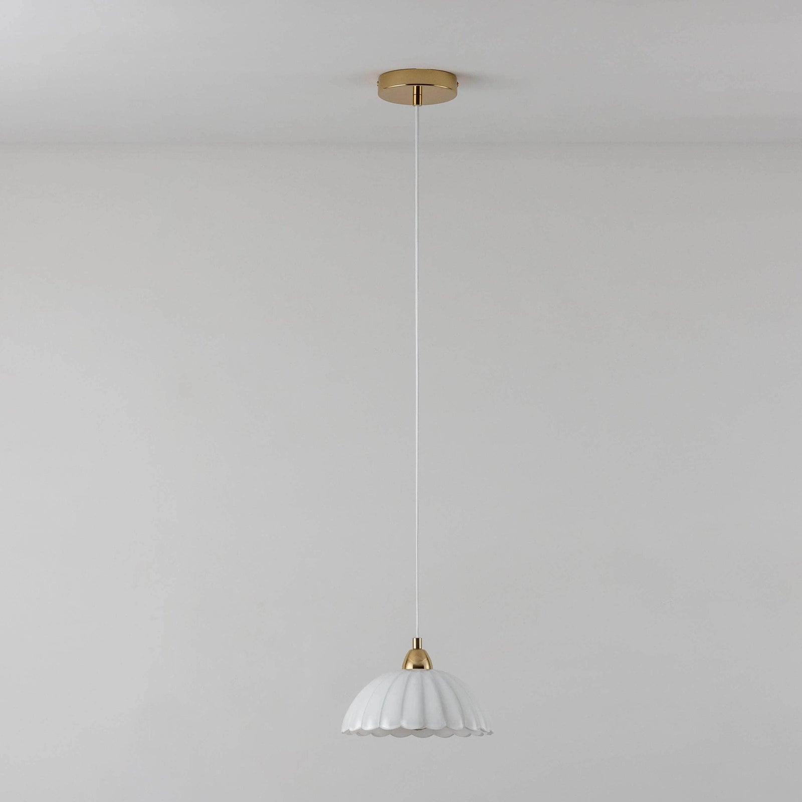 Flower glass pendant ceiling light