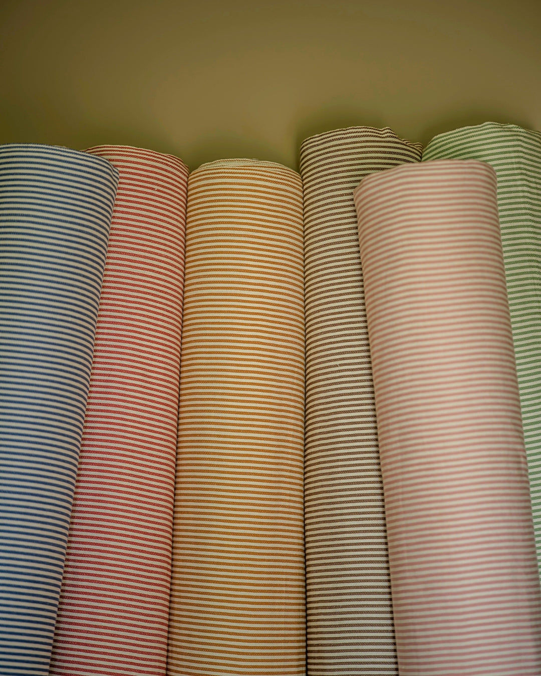 The Fine Stripe in Old Rose